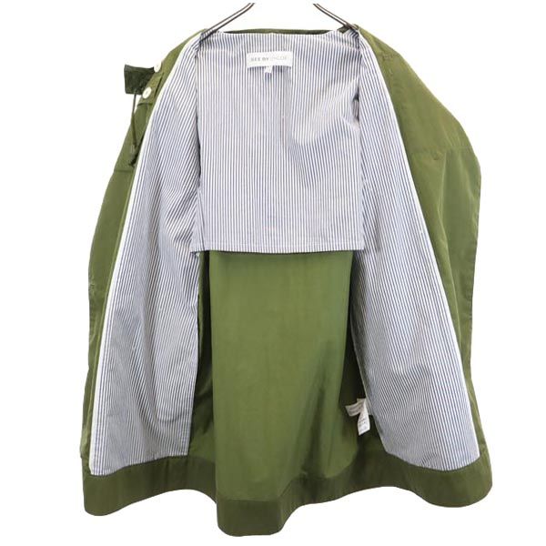 SEE BY CHLOE Mods Coat Khaki Size 4