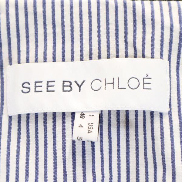 SEE BY CHLOE Mods Coat Khaki Size 4