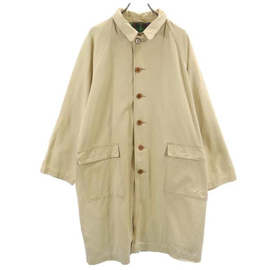 BARACUTA Green Label Balmacaan Coat Beige Size M