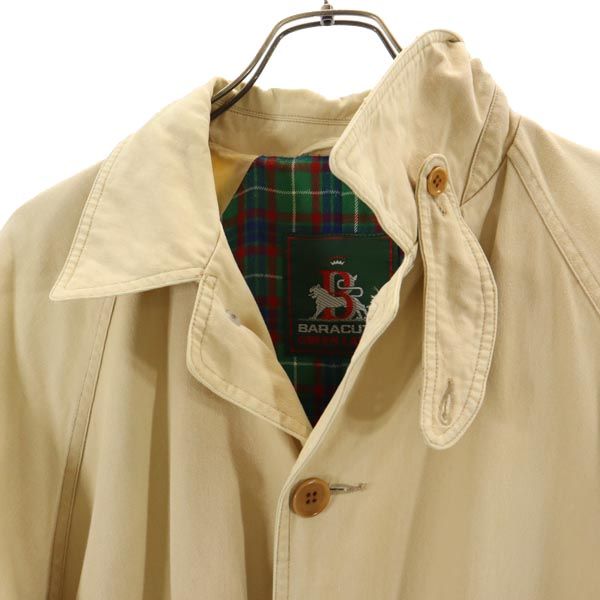 BARACUTA Green Label Balmacaan Coat Beige Size M