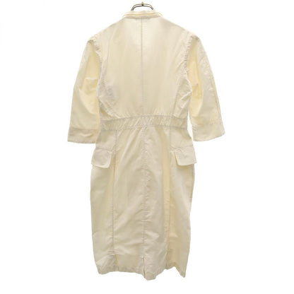 JIL SANDER Silk Blend 3/4 Sleeve Shirt Dress Size 36