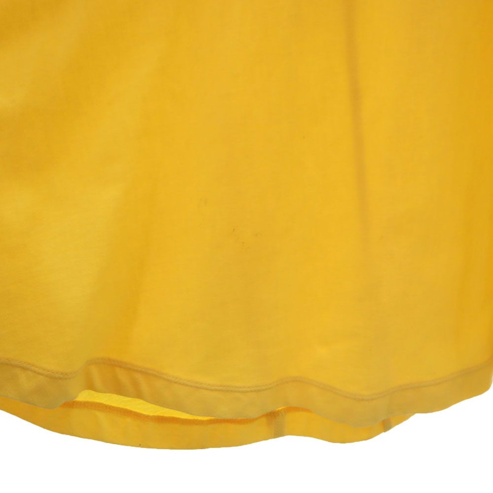 ISSEY MIYAKE Short Sleeve Long Dress Yellow Size 2