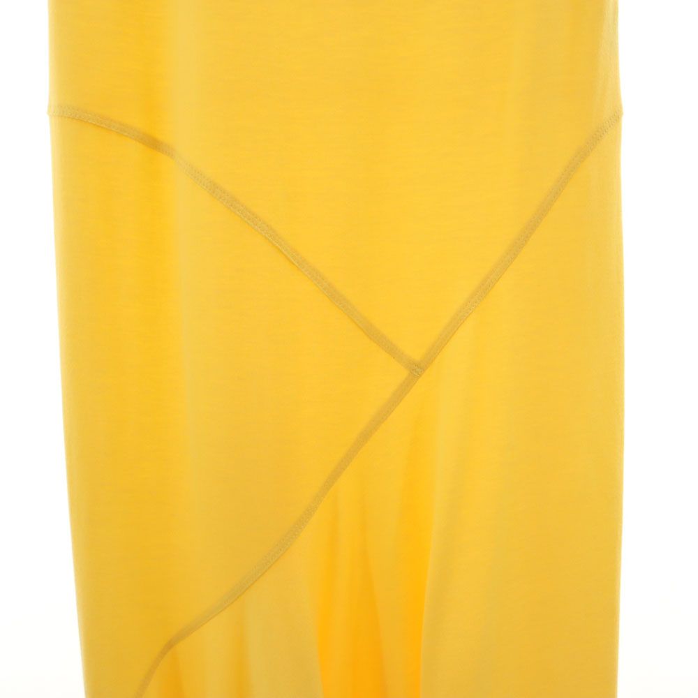 ISSEY MIYAKE Short Sleeve Long Dress Yellow Size 2