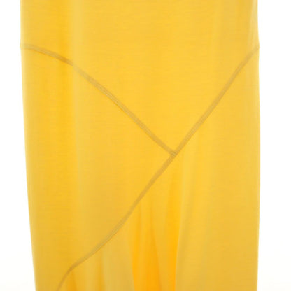 ISSEY MIYAKE Short Sleeve Long Dress Yellow Size 2