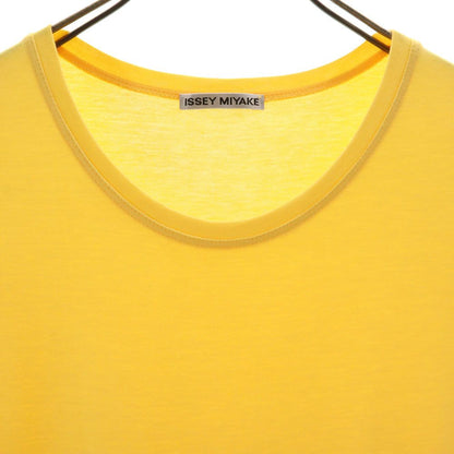 ISSEY MIYAKE Short Sleeve Long Dress Yellow Size 2
