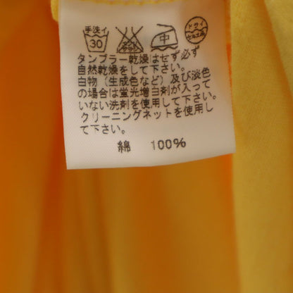ISSEY MIYAKE Short Sleeve Long Dress Yellow Size 2