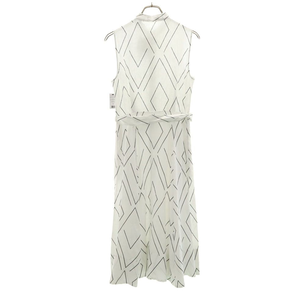 EQUIPMENT Linen Allover Print Sleeveless Dress White Size 2