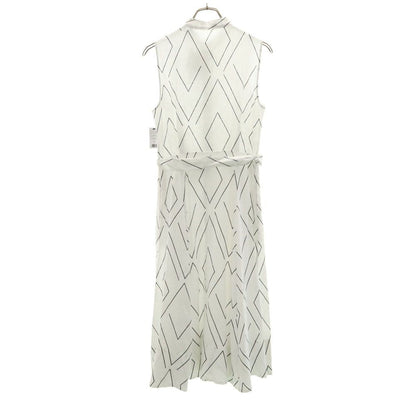EQUIPMENT Linen Allover Print Sleeveless Dress White Size 2