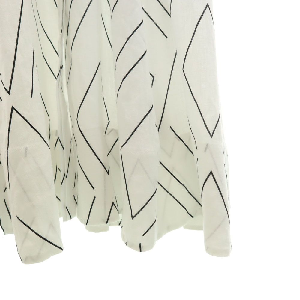 EQUIPMENT Linen Allover Print Sleeveless Dress White Size 2