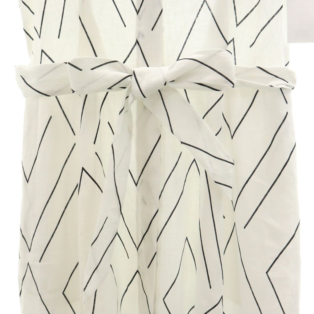 EQUIPMENT Linen Allover Print Sleeveless Dress White Size 2