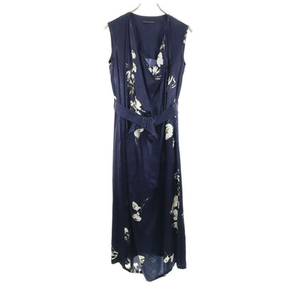 Y's Navy Sleeveless Maxi Dress Size 1