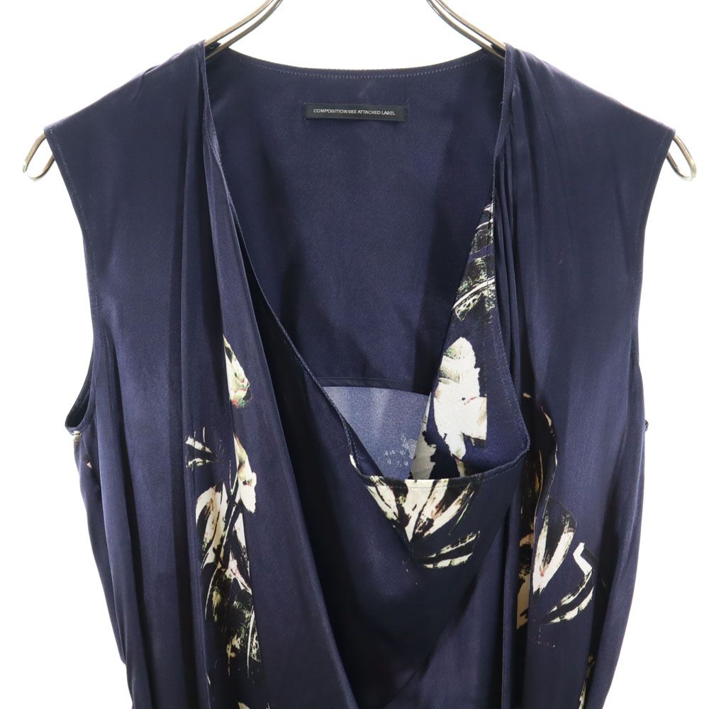 Y's Navy Sleeveless Maxi Dress Size 1