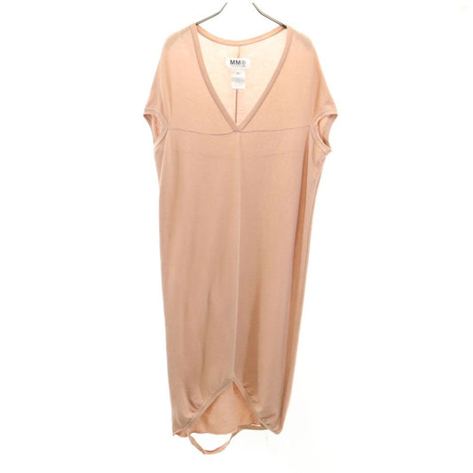 Maison Martin Margiela Sleeveless V-Neck Dress Pink Size S