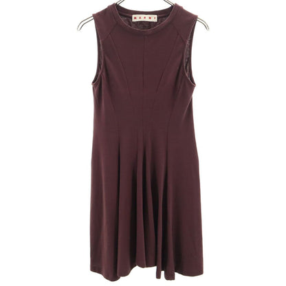 MARNI Italian Sleeveless Mini Dress Brown Size 38