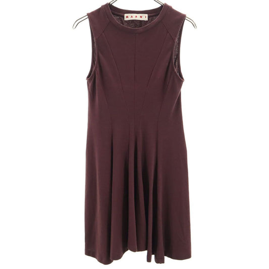 MARNI Italian Sleeveless Mini Dress Brown Size 38