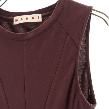 MARNI Italian Sleeveless Mini Dress Brown Size 38