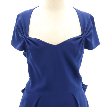 Stella McCartney Short Sleeve Back Zip Dress Blue Size 42