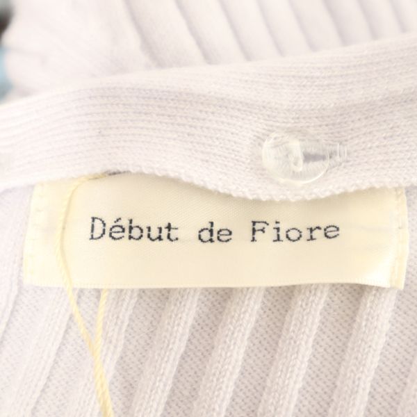 Debut de Fiore Purple Check Rib Knit Dress w/ Collar Size 36