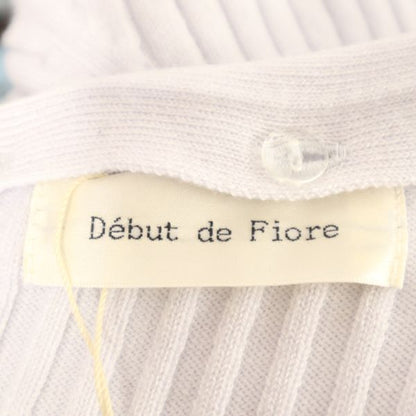 Debut de Fiore Purple Check Rib Knit Dress w/ Collar Size 36