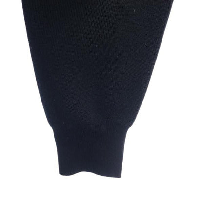 furfur Striped Knit Panel Midi Dress Black & Blue Size F