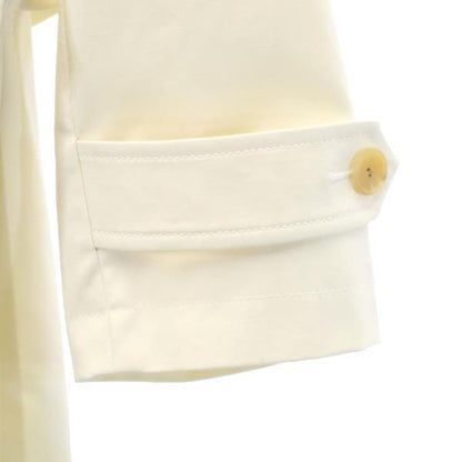 Aquascutum White Stand Collar Coat Size JP 15