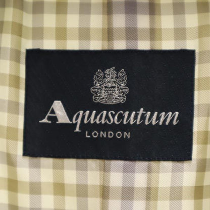 Aquascutum White Stand Collar Coat Size JP 15
