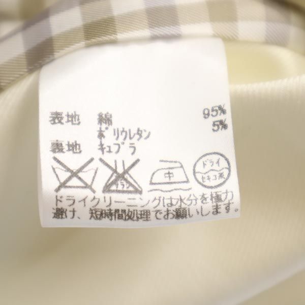 Aquascutum White Stand Collar Coat Size JP 15