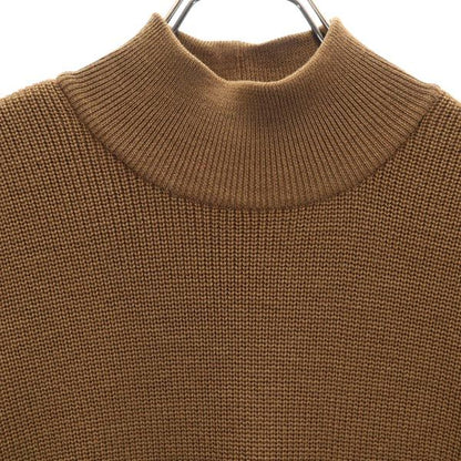 FOXEY Knit Wool 3/4 Sleeve Dress Brown Size 38