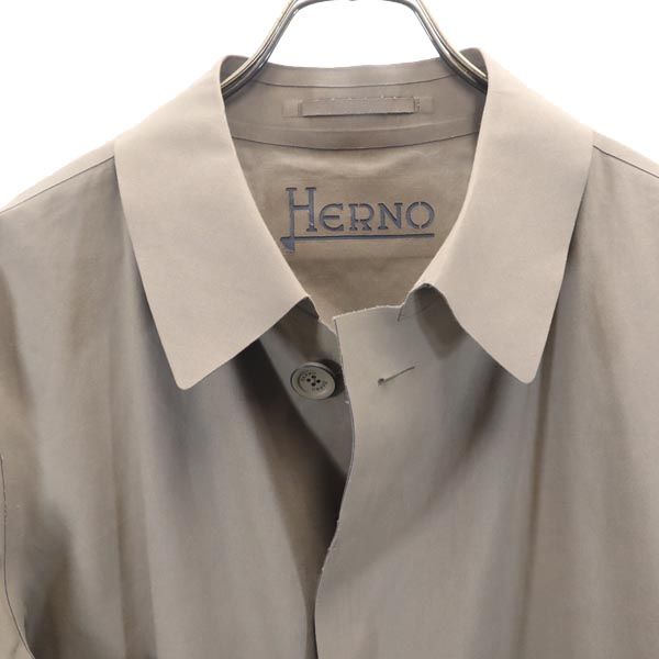 Herno Brown Balmacaan Coat Size 50