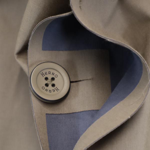 Herno Brown Balmacaan Coat Size 50