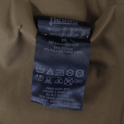 Herno Brown Balmacaan Coat Size 50