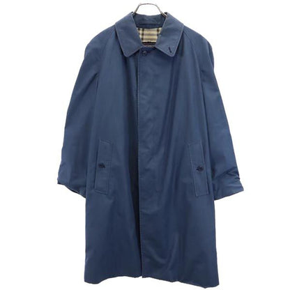 Burberrys 80s/90s British Balmacaan Coat Navy