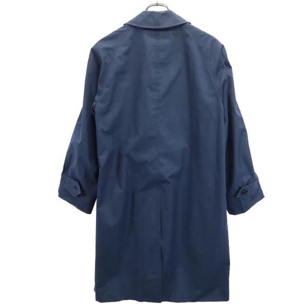 Burberrys 80s/90s British Balmacaan Coat Navy