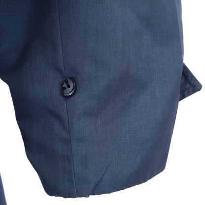 Burberrys 80s/90s British Balmacaan Coat Navy