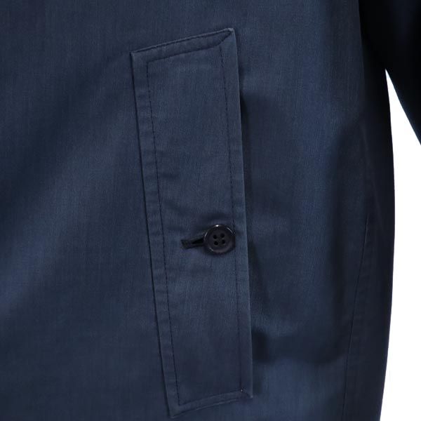 Burberrys 80s/90s British Balmacaan Coat Navy