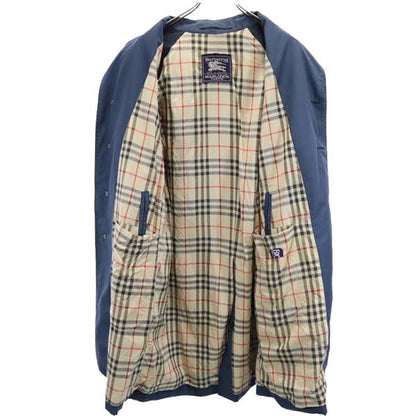 Burberrys 80s/90s British Balmacaan Coat Navy