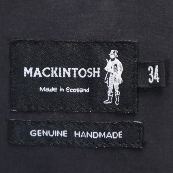 Mackintosh Handmade Balmacaan Coat Black Size 34