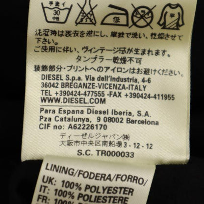 DIESEL Patterned Long Sleeve Dress Black Size S