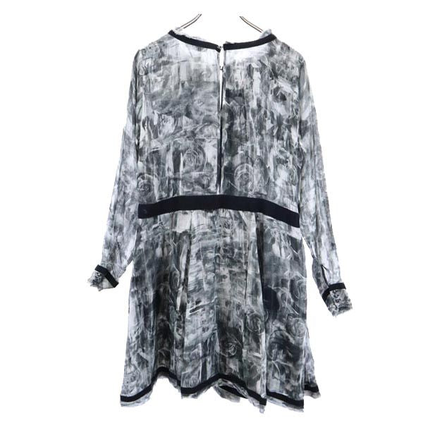 DIESEL Patterned Long Sleeve Dress Black Size S