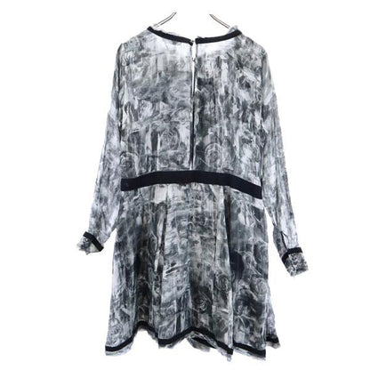 DIESEL Patterned Long Sleeve Dress Black Size S