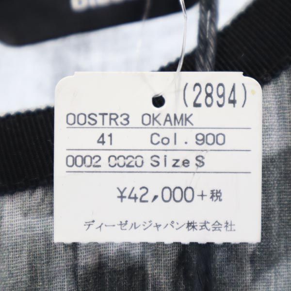 DIESEL Patterned Long Sleeve Dress Black Size S
