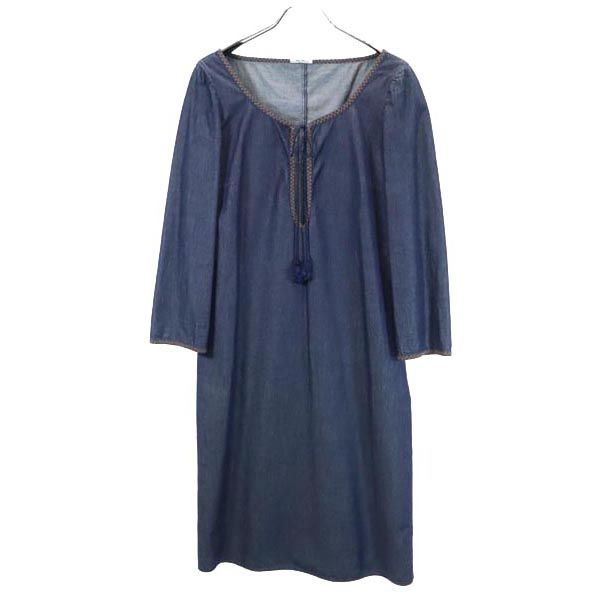 MIUMIU Long Sleeve Dress Navy Size 40