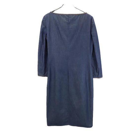 MIUMIU Long Sleeve Dress Navy Size 40