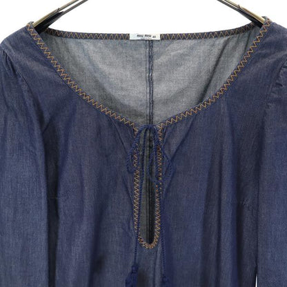 MIUMIU Long Sleeve Dress Navy Size 40