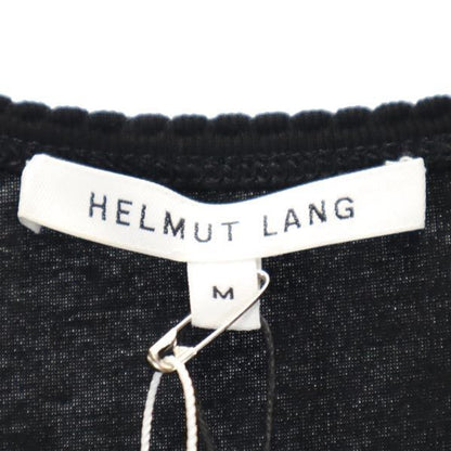 HELMUT LANG Short Sleeve Design Midi Dress Black Size M