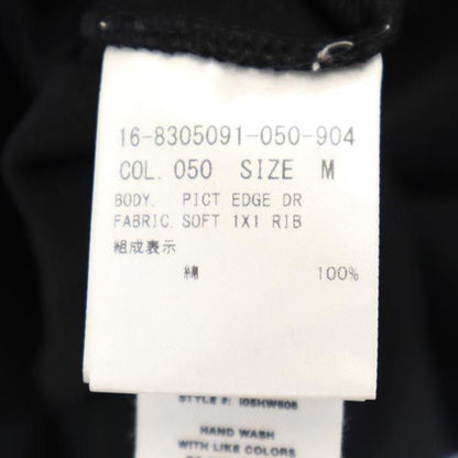 HELMUT LANG Short Sleeve Design Midi Dress Black Size M