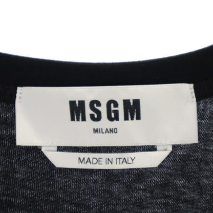 MSGM Open Shoulder Short Sleeve Maxi Dress Black Size XXS