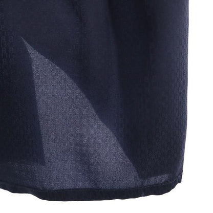 HUGO BOSS Short Sleeve Back Zip Midi Dress Navy Size US10