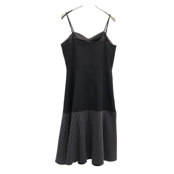LOUIS VUITTON Cami Midi Dress Back Zip Black Size M