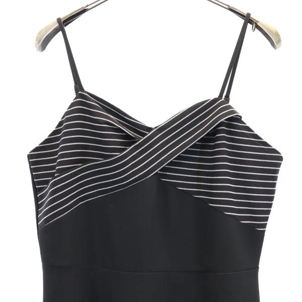 LOUIS VUITTON Cami Midi Dress Back Zip Black Size M